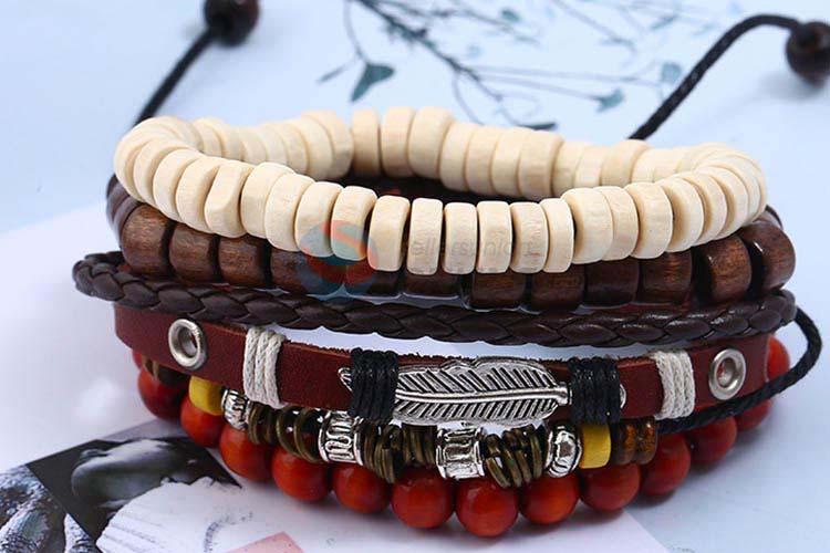 Cheap professional vintage handmade adjustable bracelet set