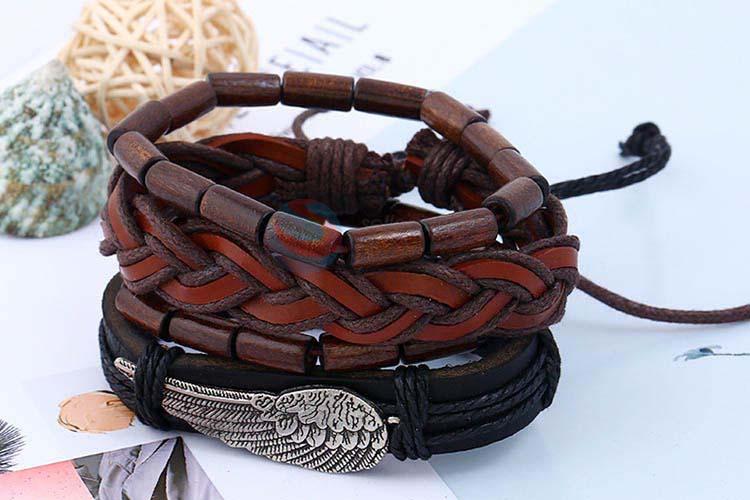 Factory customized vintage punk adjustable bracelet set