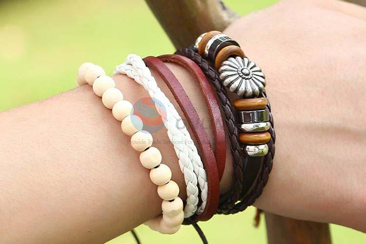 Factory wholesale vintage handmade adjustable bracelet set