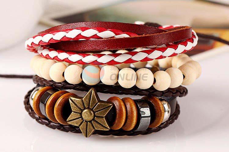 Cheap high quality vintage handmade adjustable bracelet set