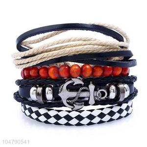 Factory promotional vintage handmade adjustable bracelet set