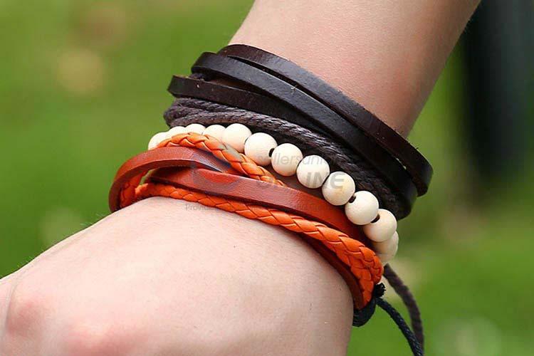 Fancy cheap vintage punk adjustable bracelet set