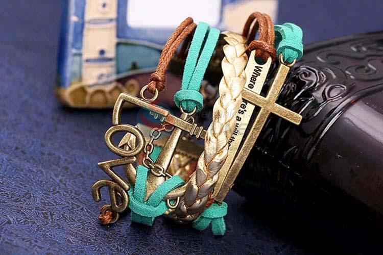 High quality promotional vintage multi-layer vintage bracelet