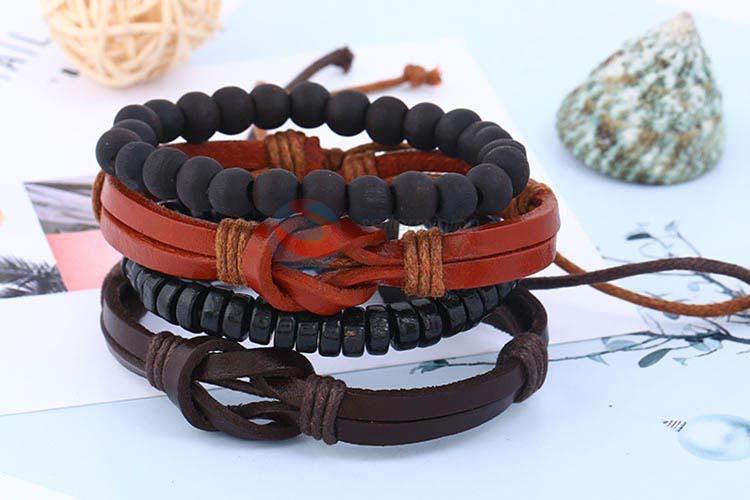 China branded vintage punk adjustable bracelet set