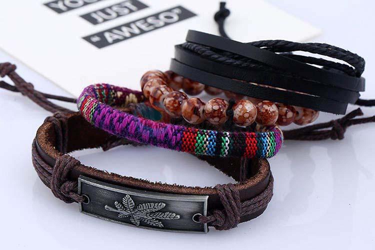 Best selling vintage handmade adjustable bracelet set