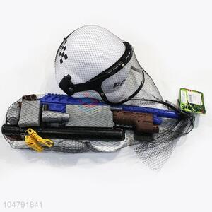 Low Price Police Gun and  Cap Set Plastic Toys for Kids