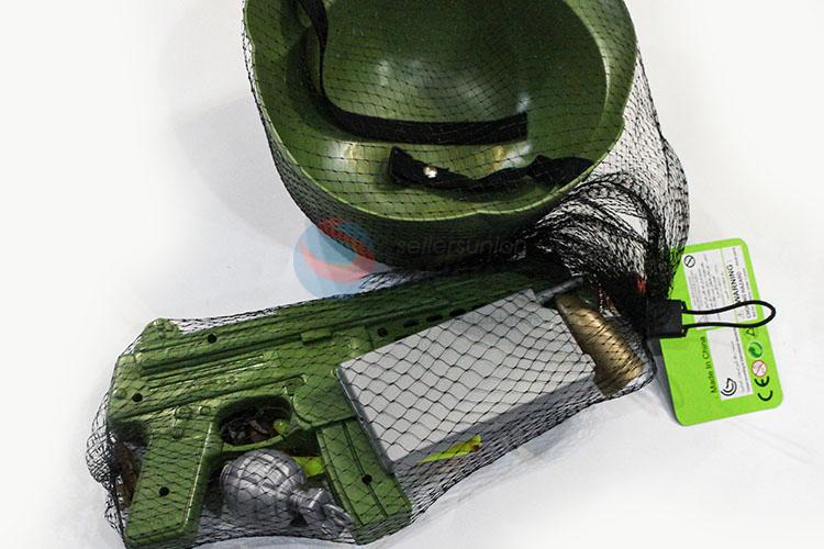 Top Selling Children Role Play Military Cap Toy Gun Set