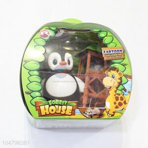 Promotional Wholesale Plastic Cartoon Forset Animal Set Kids Toy