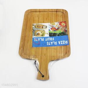 Wood Pizza Pan Tray Wooden Paddle Peel Plate