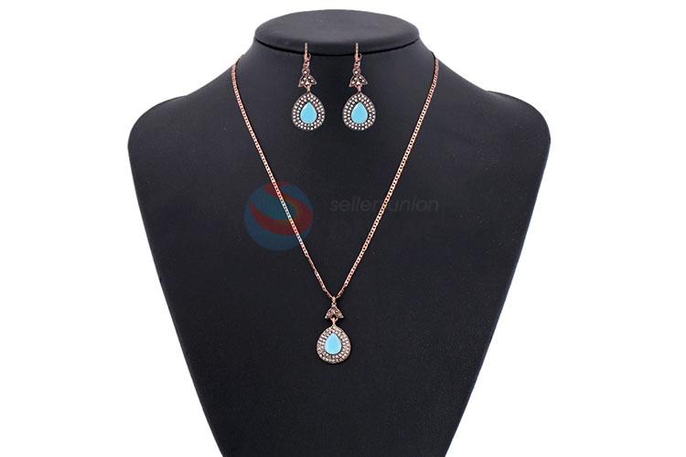 Most popular wholesale necklace&earrings set with cracked stones