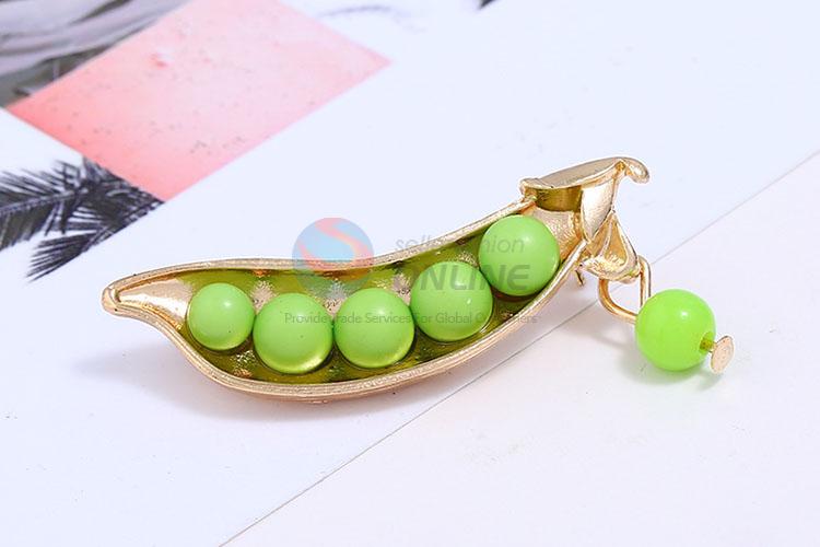 Wholesale custom peasecod shape alloy brooch