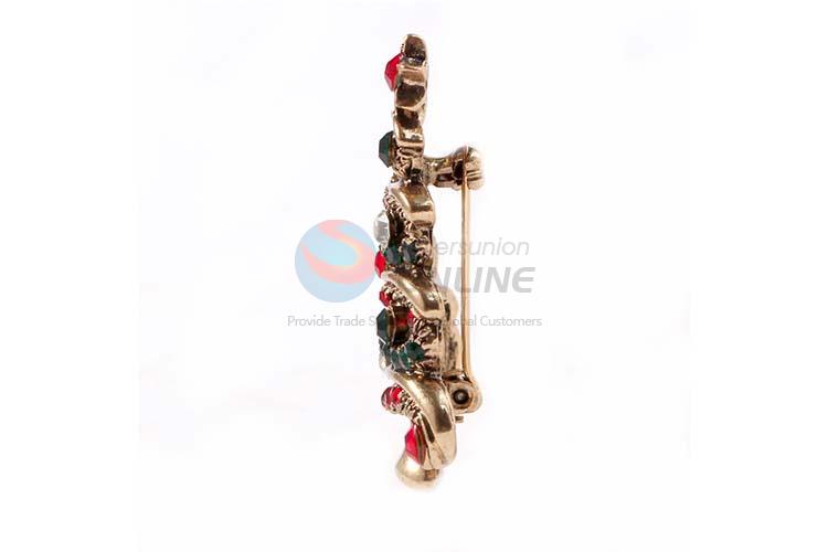 Factory sales Christams tree shape alloy brooch