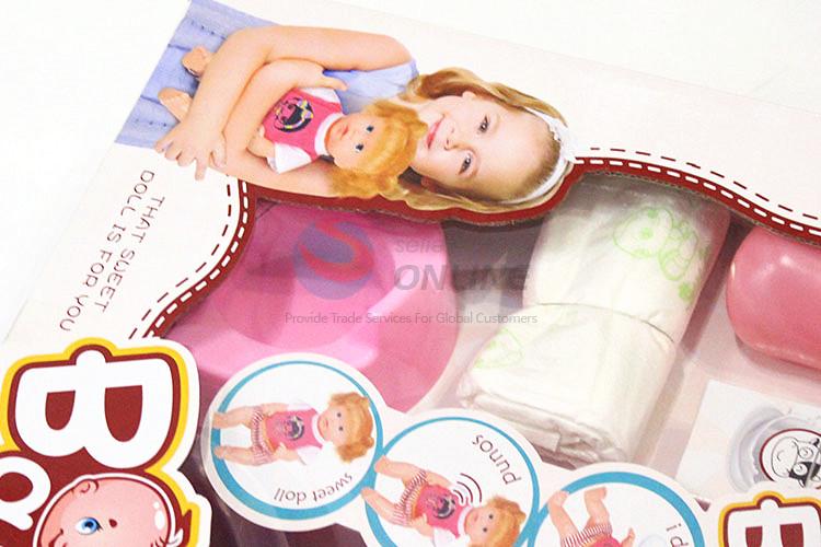 Factory wholesale funny sweet doll set with IC