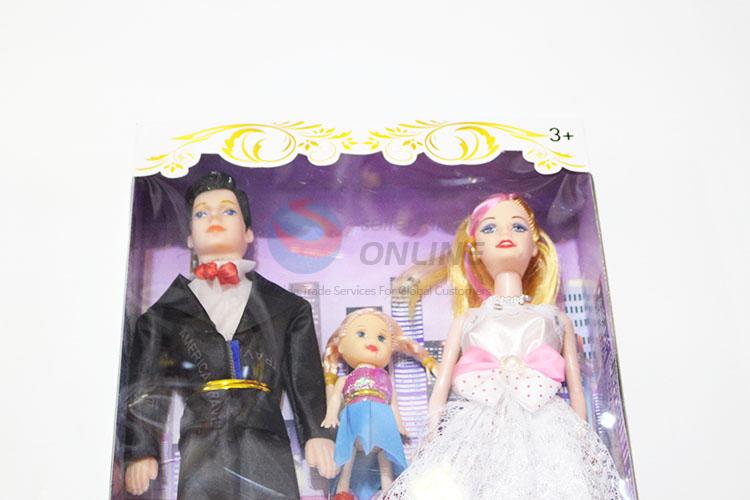 China Factory Plastic 11 Cun Family Dolls Toy for Kids