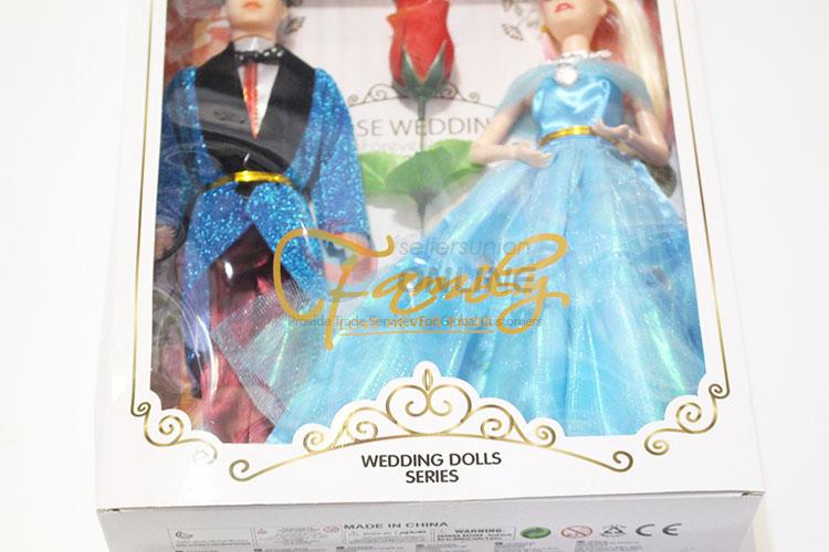 Cartoon 11 Cun Wedding Dress Dolls Couple Educational Toys