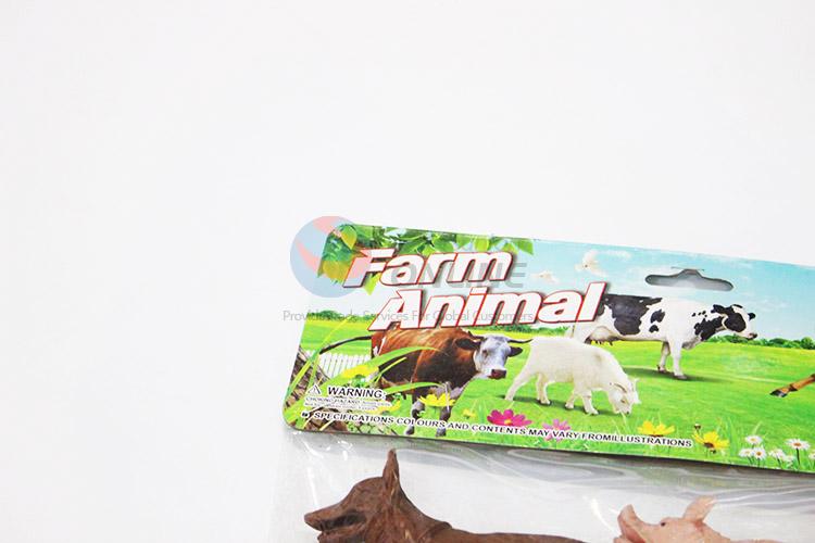 Premium quality plastic farm animals 6pcs