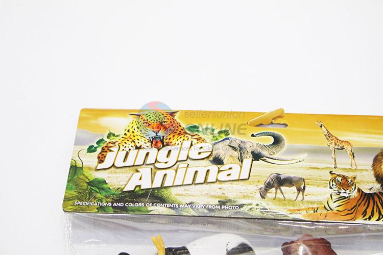 Competitive price plastic jungle animal toy 8pcs