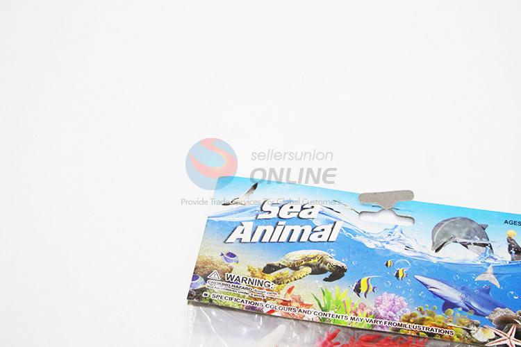 Low price plastic sea animals 18pcs