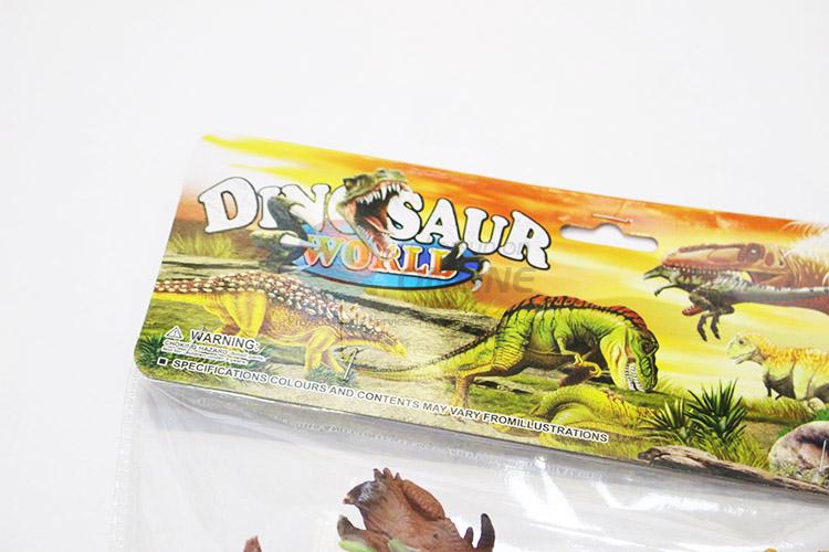 Recent design plastic dinosaur model toy 4pcs