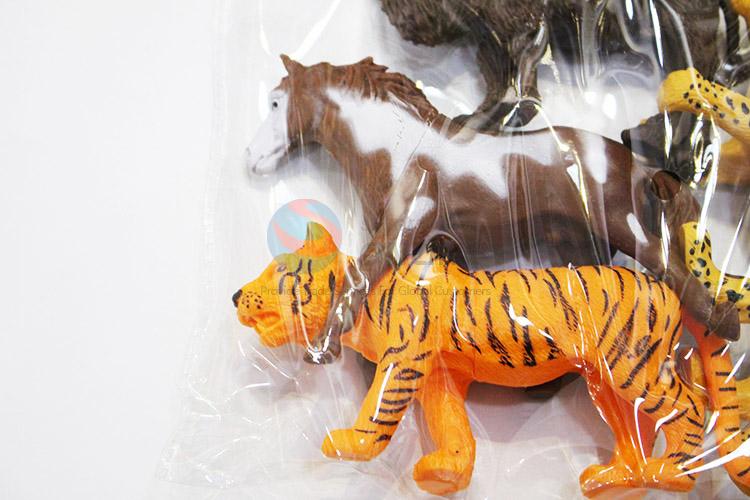 Low price plastic jungle animal toy 4pcs