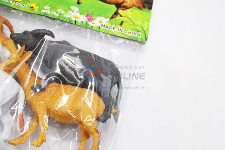 Factory supply plastic farm animals 4pcs