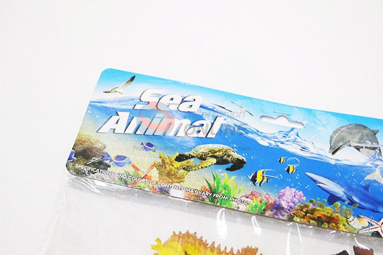 High grade custom plastic sea animals 12pcs