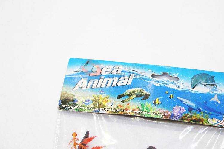 Wholesale cheap plastic sea animals 4pcs