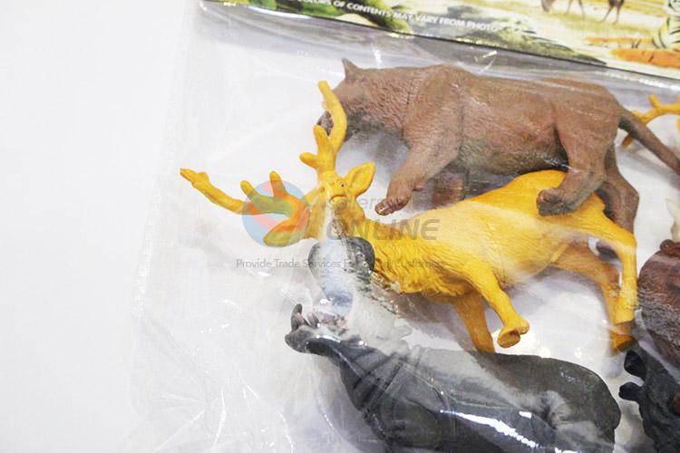 Most popular wholesale plastic jungle animal toy 7pcs