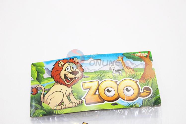 Customized wholesale plastic jungle animal toy 6pcs