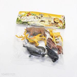 Most popular wholesale plastic jungle animal toy 7pcs