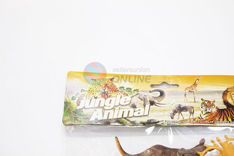 High sales plastic jungle animal toy 8pcs