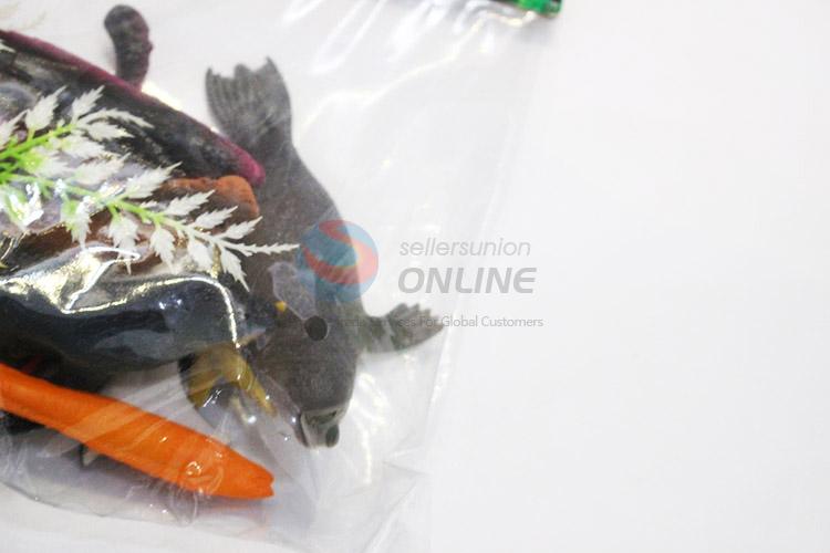 Wholesale cheap plastic sea animals 4pcs