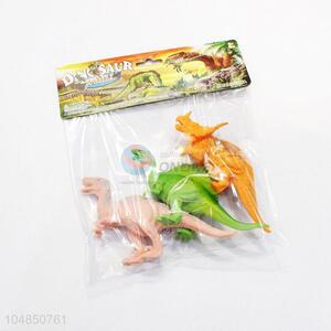 China factory plastic dinosaur model toy 3pcs