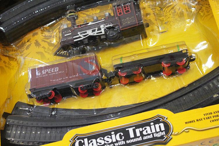 China factory kids electric train track toy