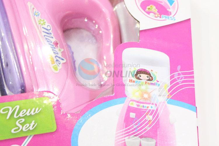 Serviceable Cute Kids Educational Electric Vacuum Cleaner + Sewing Machine + Iron Play House Toys