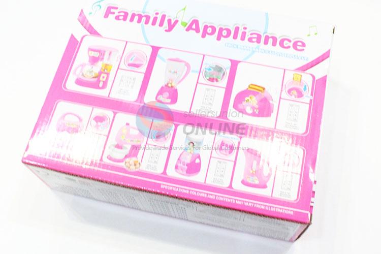 New Customized Simulate Electric Sewing Machine + Roller Washing Machine Mini Play House Education Toy