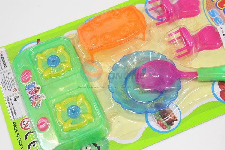 High grade custom plastic kitchenware set toy