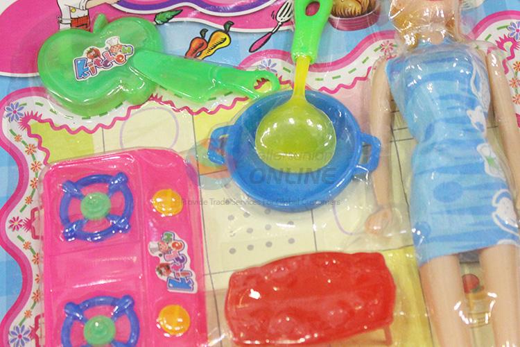 Factory supply plastic kitchenware set toy