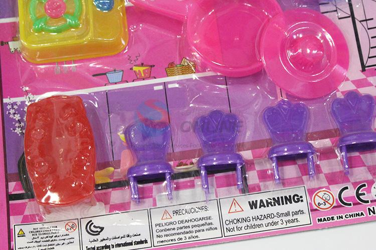 Direct factory plastic kitchenware set toy