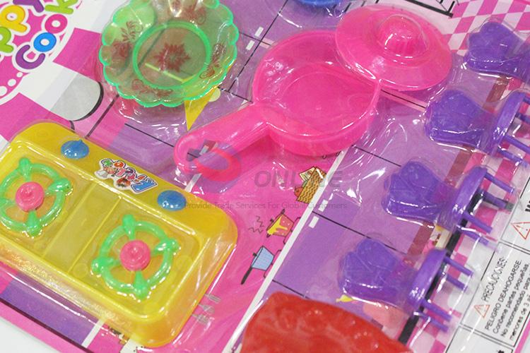 Direct factory plastic kitchenware set toy