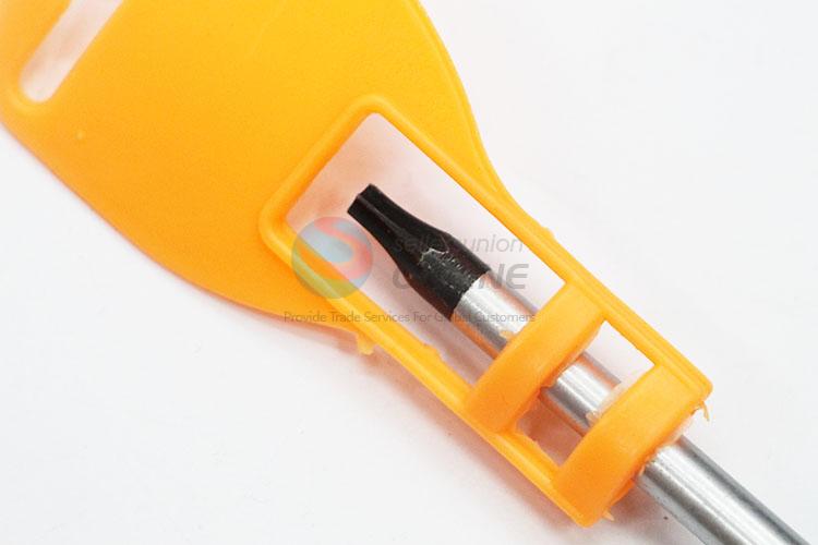 Fashion Style Plastic Handle Slottted Screwdriver with Protective Cover