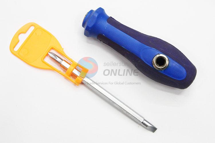 Creative Design Plastic Handle Triple-purpose Screwdriver with Protective Cover