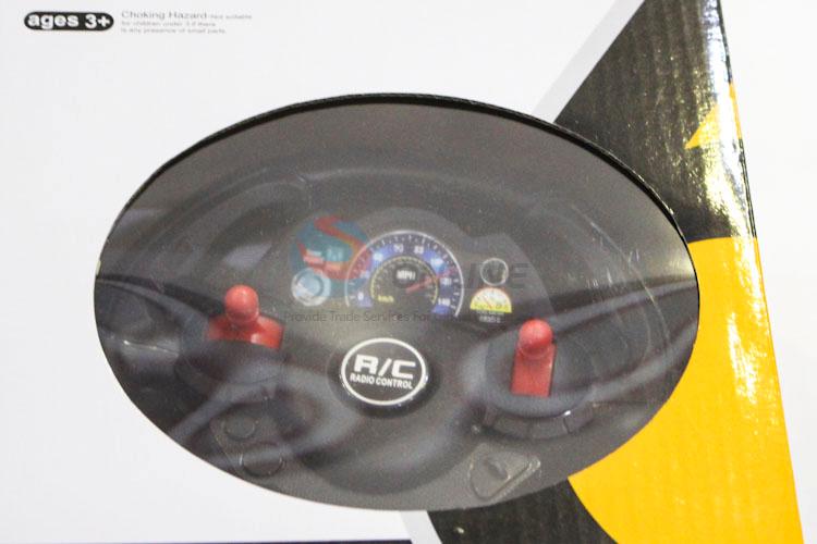 Personalized Yellow Color Remote Control Engineering Vehicle with Music