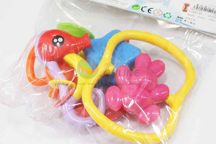 Durable Cartoon Plastic Fun Baby Rattle Toys