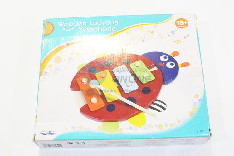 Resonable price educational wooden ladybug xylophone