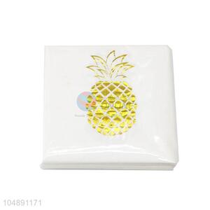 20pcs/Set Gold Blocking Eco-friendly Double-ply Pineapple Paper Napkins