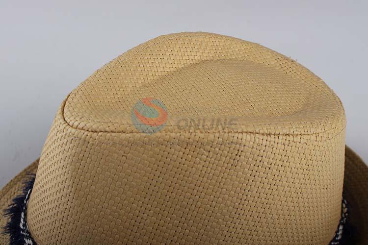 Cheap wholesale straw hat panama summer beach hat for women