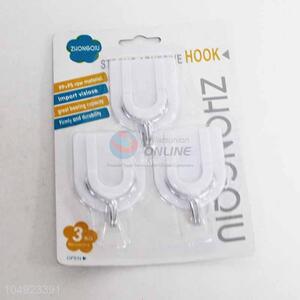 3PCS White Wall Door Sticky Hook