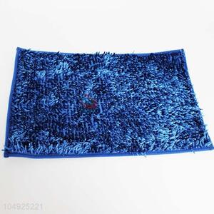 Soft Home Decorative Chenille Blue Floor Mat