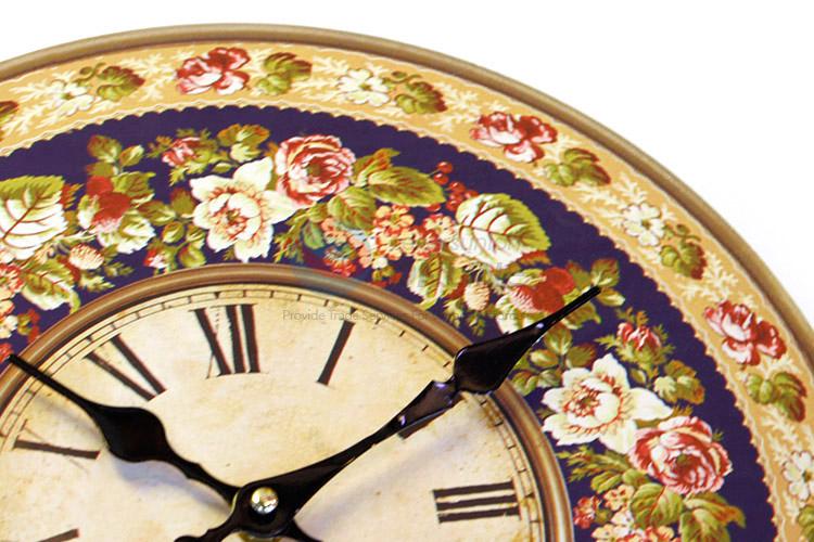 China factory round printed MDF wall clock